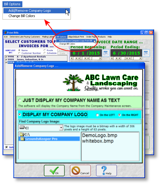 Lawn Business Invoice Logo