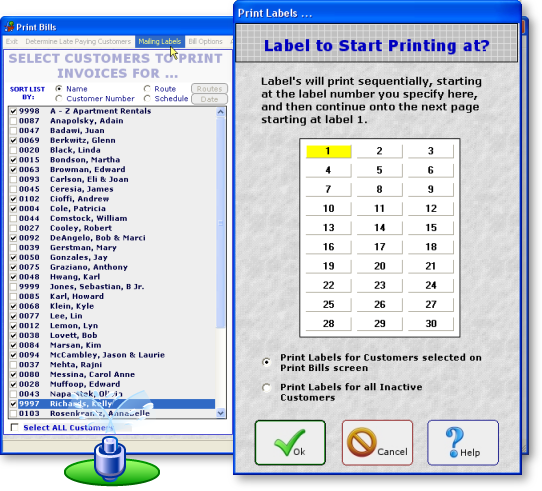 Lawn Business Mailing Labels