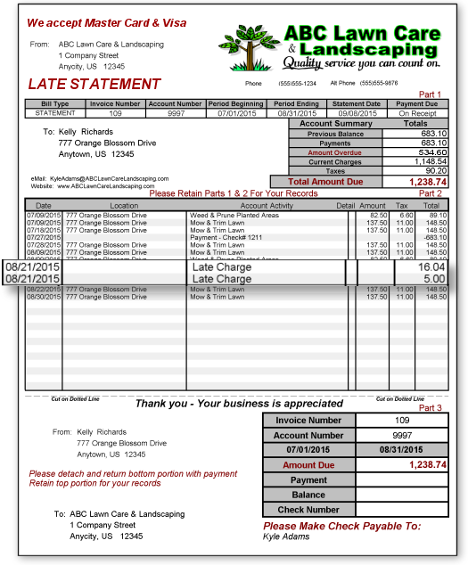 Late Statements Landscape Lawn Pros