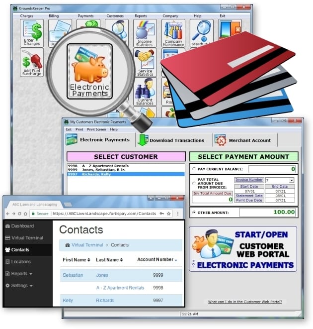 Lawn Software Online Credit Card Payments